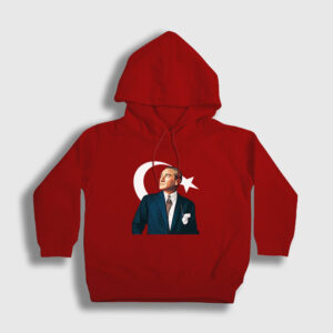 19 Mayıs 29 Ekim 23 Nisan Bayrak Atatürk Çocuk Kapşonlu Sweatshirt