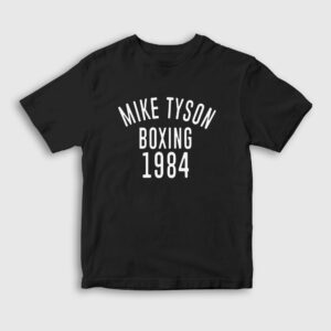 1984 Mike Tyson Çocuk Tişört siyah
