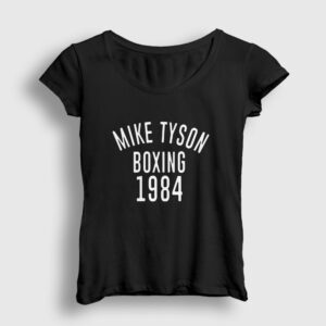 1984 Mike Tyson Kadın Tişört siyah