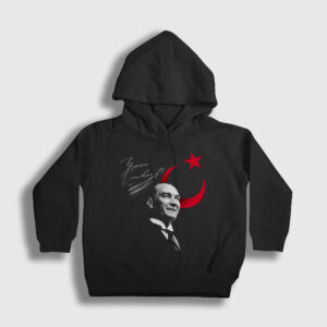 29 Ekim Yaşasın Cumhuriyet Atatürk Çocuk Kapşonlu Sweatshirt