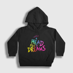 A Head Full Of Dreams Coldplay Çocuk Kapşonlu Sweatshirt siyah