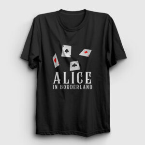 Aces Alice In Borderland Tişört siyah