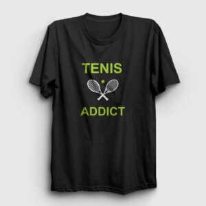 Addict Spor Tennis Tenis Tişört siyah