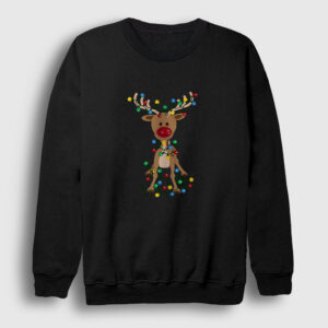 Adorable Reindeer Geyik Yılbaşı Sweatshirt siyah