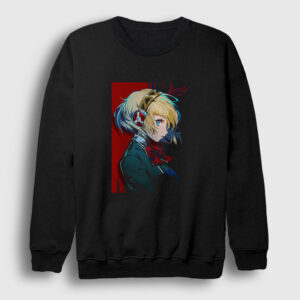 Aigis Oyun Persona 3 Sweatshirt siyah