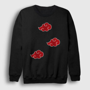 Akatsuki Anime Naruto Sweatshirt siyah