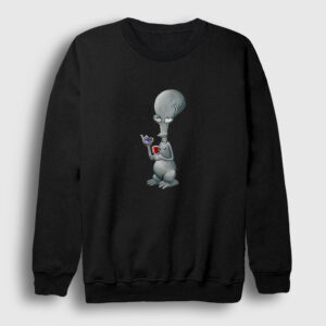 Alien Roger Smith Dizi American Dad Sweatshirt siyah