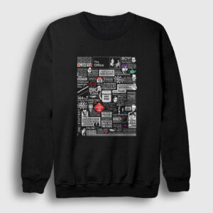 All Dizi The Office Sweatshirt siyah