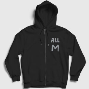 All M Anime Boku No Hero Academia Fermuarlı Kapşonlu Sweatshirt