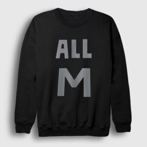 All M Anime Boku No Hero Academia Sweatshirt siyah