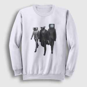 Alliance Skibidi Toilet Sweatshirt beyaz