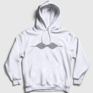 Am Arctic Monkeys Kapşonlu Sweatshirt beyaz