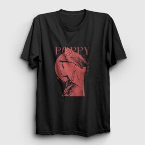 Am I A Girl Poppy Tişört siyah