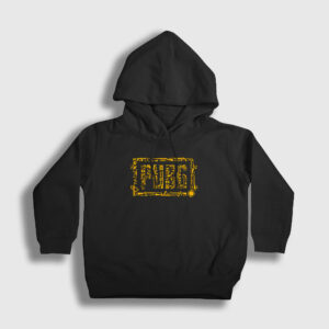 Ammo Pubg Çocuk Kapşonlu Sweatshirt siyah