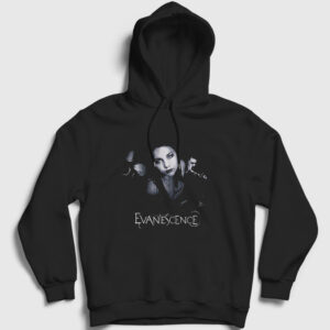 Amy Lee Evanescence Kapşonlu Sweatshirt siyah