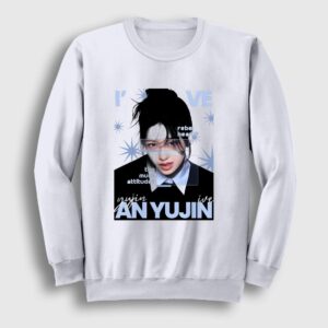 An Yujin Rebel K-Pop IVE Sweatshirt Beyaz