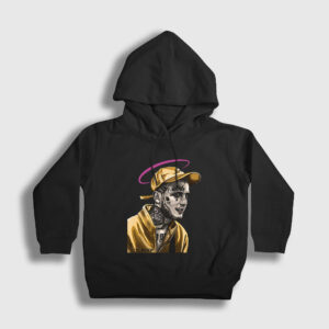 Angel Lil Peep Çocuk Kapşonlu Sweatshirt siyah