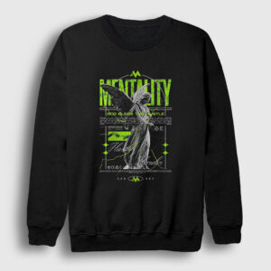 Angel Melek Mentality Hustle Harder Sweatshirt siyah