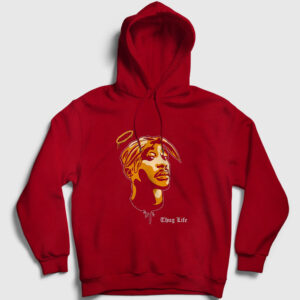 Angel Tupac Shakur Kapşonlu Sweatshirt