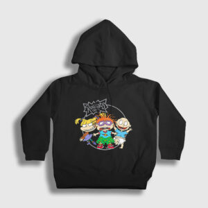 Angelica Chuckie Tommy Rugrats Çocuk Kapşonlu Sweatshirt