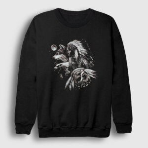 Animals Indian Kızılderili Sweatshirt siyah