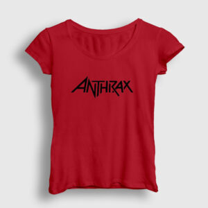 Anthrax Kadın Tişört kırmızı
