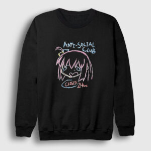 Anti Social Club Bocchi The Rock Sweatshirt siyah