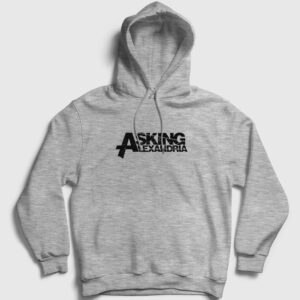 Asking Alexandria Kapşonlu Sweatshirt gri kırçıllı