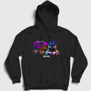 Astro Jack Fortnite Kapşonlu Sweatshirt siyah