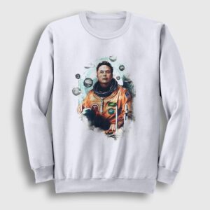 Astronaut Science Elon Musk Sweatshirt beyaz