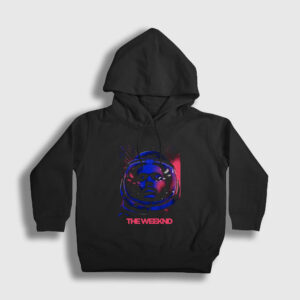 Astronaut The Weeknd Çocuk Kapşonlu Sweatshirt siyah