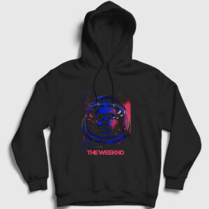 Astronaut The Weeknd Kapşonlu Sweatshirt siyah