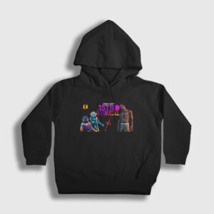 Astronomical Fortnite Çocuk Kapşonlu Sweatshirt siyah