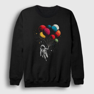 Astronot Balon Astronaut Balloon Sweatshirt