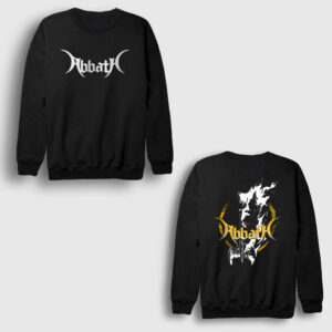 Axe Metal Abbath Sırt Baskılı Sweatshirt siyah
