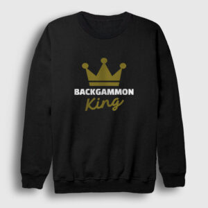 Backgammon King Tavla Kralı Oyun Sweatshirt