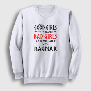 Bad Girls Vikings Sweatshirt beyaz