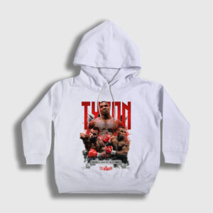 Baddest Mike Tyson Boks Boxing Çocuk Kapşonlu Sweatshirt beyaz