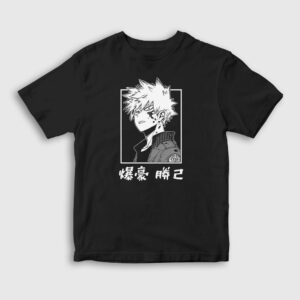 Bakugo Anime Boku No Hero Academia Çocuk Tişört siyah