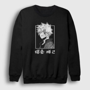 Bakugo Anime Boku No Hero Academia Sweatshirt siyah