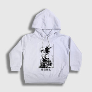 Bakugo Smile Anime Boku No Hero Academia Çocuk Kapşonlu Sweatshirt