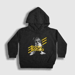 Balboa Film Rocky Çocuk Kapşonlu Sweatshirt siyah