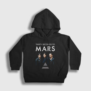 Band 30 Seconds To Mars Çocuk Kapşonlu Sweatshirt siyah