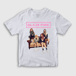 Band Blackpink Çocuk Tişört beyaz