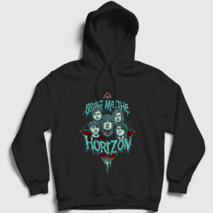 Band Bring Me The Horizon Kapşonlu Sweatshirt siyah