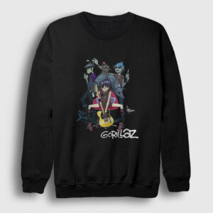 Band Gorillaz Sweatshirt siyah