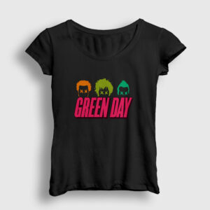 Band Green Day Kadın Tişört siyah
