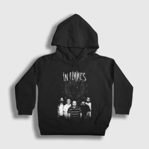 Band In Flames Çocuk Kapşonlu Sweatshirt siyah