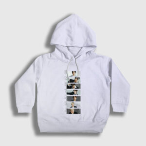 Band K Pop Enhypen Çocuk Kapşonlu Sweatshirt beyaz