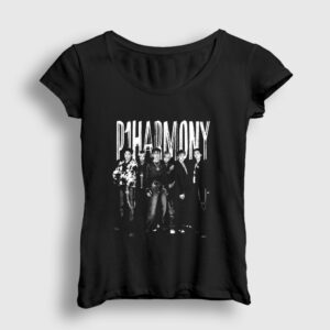 Band K-Pop P1Harmony Kadın Tişört Siyah